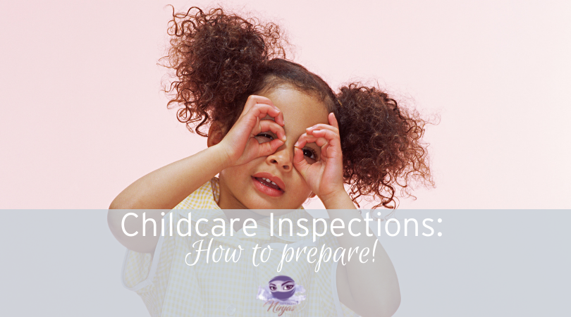 Childcare Inspections how to prepare little girl making binoculars with her hands